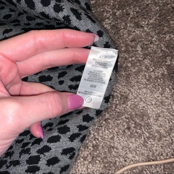 A.L.C. Wells Reversible Leopard Print Dress - Picture 8 of 8